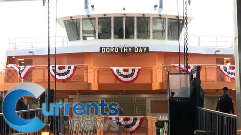 Dorothy Day Staten Island Ferry Makes Inaugural Ride Youtube