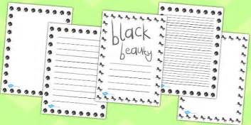 Black Beauty Page Borders L Enseignant A Fait Twinkl