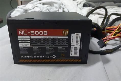 Fonte Nl 500b Selo 80 Plus Computador Desktop Neologic Usado