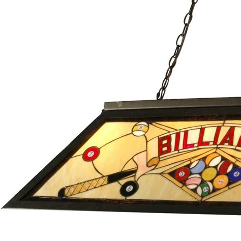 Springdale 4375w Billiards Pool Table Art Glass Island Hanging