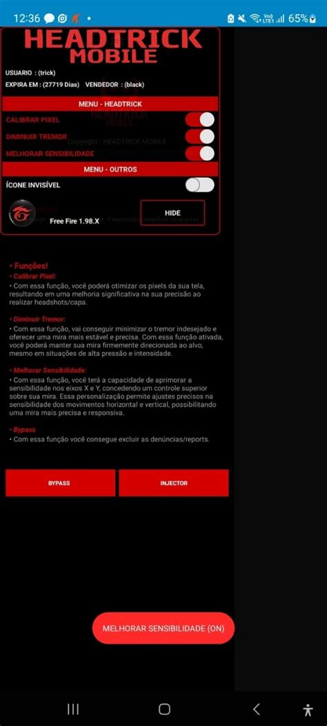 Free Fire Regedit Mobile Headtrick Vitalício DFG