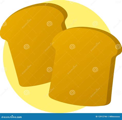 Bread Toast Vector Illustration On White Background Isolated Vector