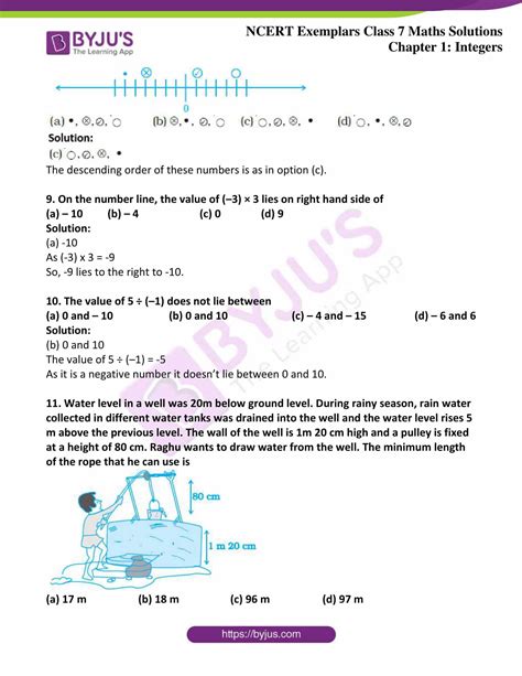 Ncert Exemplar Solutions For Class 7 Maths Chapter 1 Integers Access