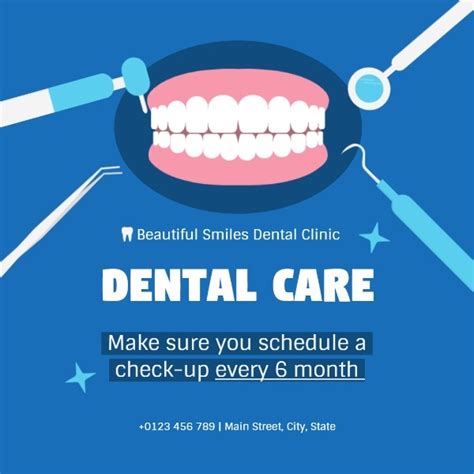 Online Dental Promotion Instagram Post Template Instagram Post Template