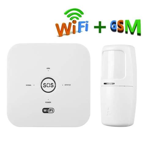 Drfeify Détecteur infrarouge sans fil Tuya Smart WIFI GSM Système d