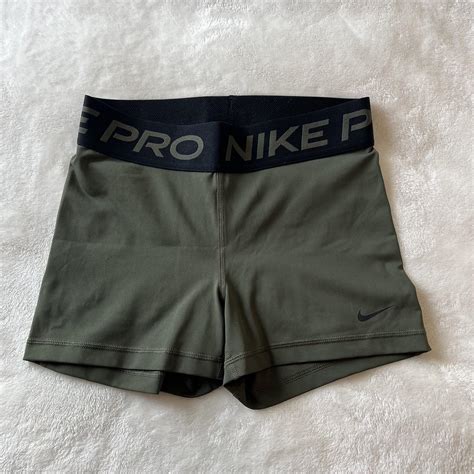 Green Nike Pro Shorts Size S Great Condition Only Depop