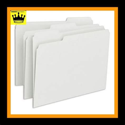 1 PACK WHITE FOLDER SHORT THICK 14 PTS 50PCS Lazada PH