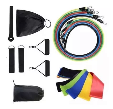 Set Bandas Elasticas Kit Bandas Resistencia Ejercicio 16 Pz Cuotas