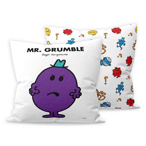 Personalised Mr Grumble Micro Fibre Cushion