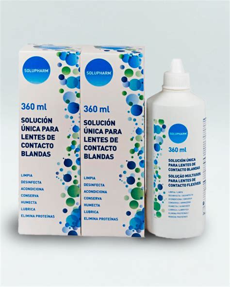 Solución unica lentillas SOLUPHARM 2x360 ml Radofarma