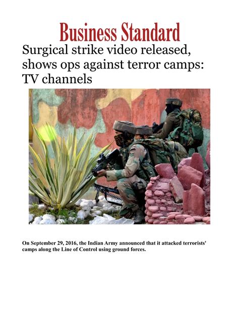 Ppt Indian Army Surgical Strike Video Released Shows Ops Against