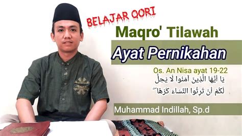 Belajar Lantunan Surat An Nisa Ayat 19 22 Youtube