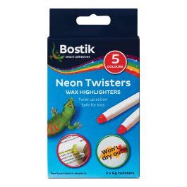 Bostik Neon Twister Wax Highlighters Dis Chem