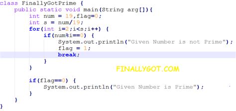 Finally Got Finally Got Program To Find Prime Numbers Using Java