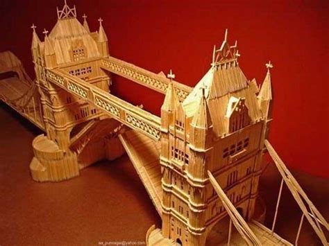 Magníficas Maquetas De Edificios Con Palillos Arte ไมจมฟน