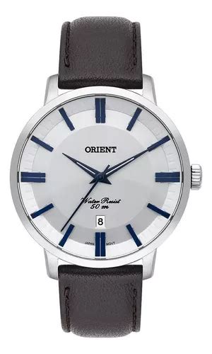 Reloj de pulsera Orient Relógio orient masculino couro mbsc1038 s1nx