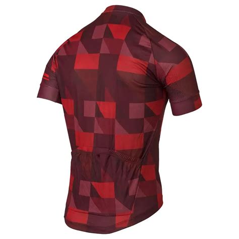 Agu Triangle Stripe Essential Fietsshirt Korte Mouwen Rood Heren