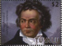 Stamp Ludwig Van Beethoven 1770 1827 Tuvalu 250th Birth Anniversary