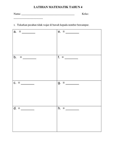 Docx Latihan Matematik Tahun 4 Pecahan Ptw Dokumentips