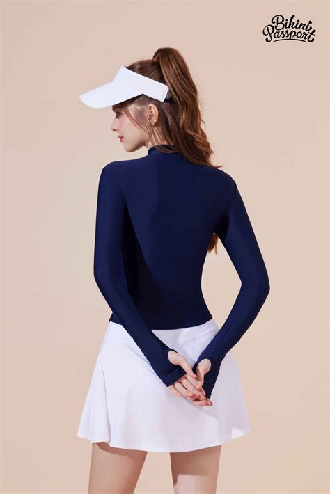 Áo bơi lẻ Nữ BIKINI PASSPORT kiểu dài tay tôn dáng Xanh Navy BS NV Shopee Việt Nam