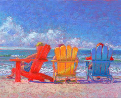 Pastel Painting Pass A Grille Afternoon Florida Beachscape Coastal Art