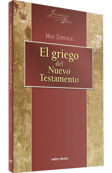 El Griego Del Nuevo Testamento Editorial Verbo Divino