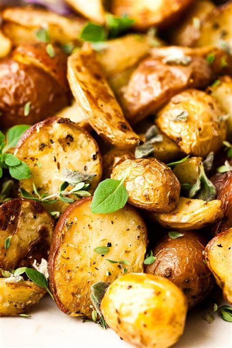 Simple Greek Roast Potatoes With Lemon And Feta Recipe Greek