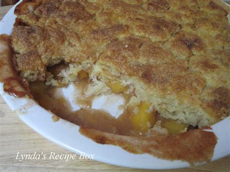 Lynda S Recipe Box Peach Cobbler