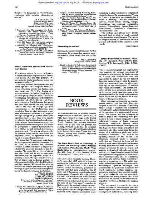 Pdf Sexual Function In Patient With Parkinson S Disease