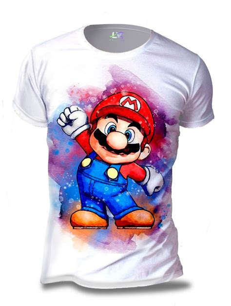 Camisa Camiseta Super Mario Bros Personalizada Smb A Elo