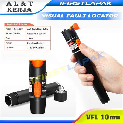 Jual VFL 10Mw Visual Fault Locator Laser Senter Fiber Optik 0 10Km