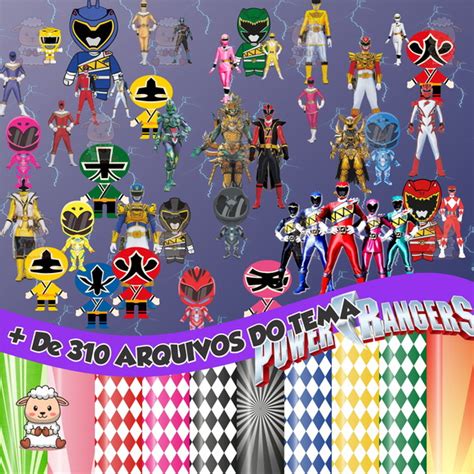 Kit Digital Power Ranger Png Elo Produtos Especiais