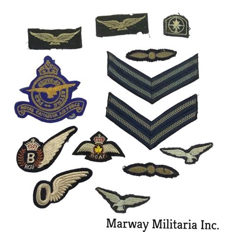 WW2era, RCAF Insignia & Rank Lot