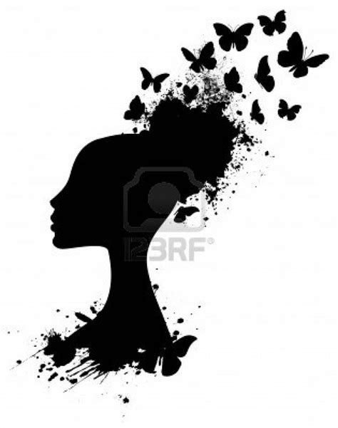 Black Hair Silhouette Afro Textured Hair African American Silhouette