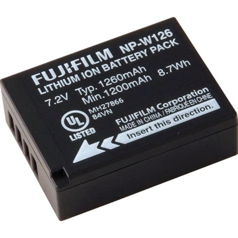 Fujifilm NP W126 Li Ion Battery Pack 16225858 B H Photo Video