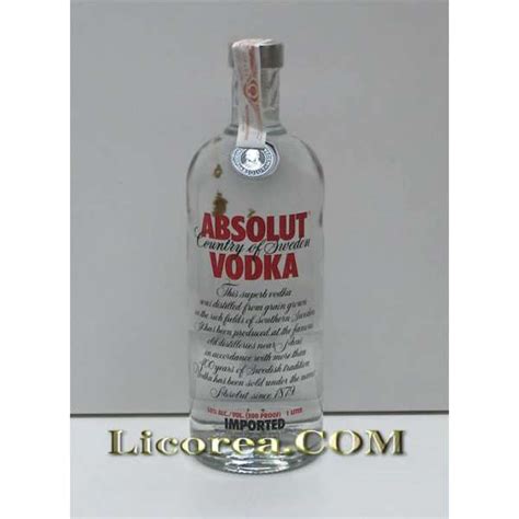 Comprar Vodka Absolut Red Litro Suecia Online Env O Gratis