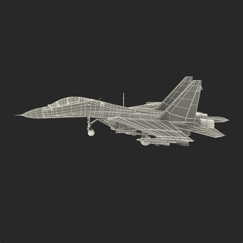 俄罗斯战机sukhoi Su 30 3d模型 239 3ds Max Obj C4d Ma Free3d