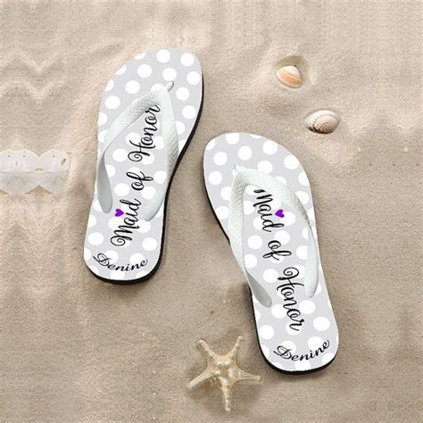 Flip Flops For Wedding Guests Flip Flops Personalized Flip Flops For Bridesmaids Wedding Shoes