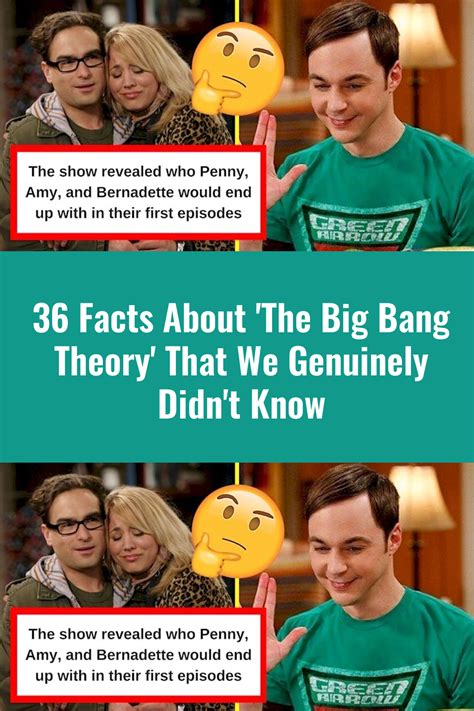 36 Facts About The Big Bang Theory That We Genuinely Didn T Know Big Bang Theory Bigbang