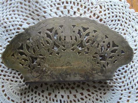 William Adams Silverplate Napkin Holder Made In Italy Etsy