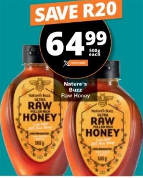 Nature S Buzz Raw Honey G Offer At Checkers