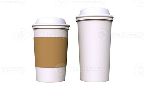 Two Plastic Coffee Cups 25277156 Png