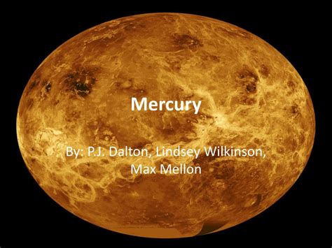 Ppt Mercury Powerpoint Presentation Free Download Id3232250