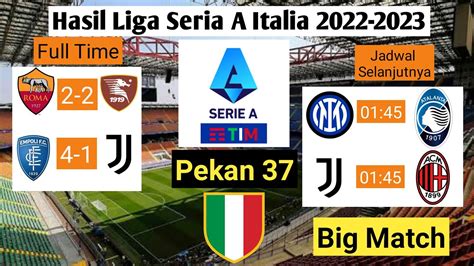 Hasil Liga Italia Tadi Malam ~ Empoli Vs Juventus ~ Klasemen Serie A