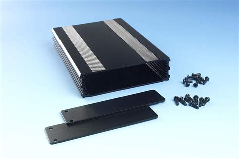 Black Anodized Extruded Aluminum Electronic Enclosure Project Box