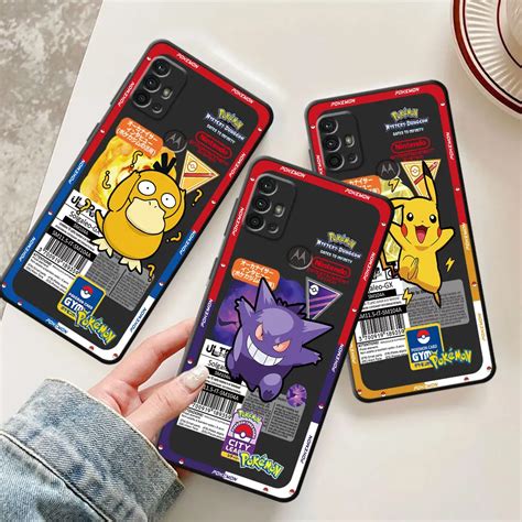 Funda De Tel Fono De Dibujos Animados De Pok Mon Gengar Para Motorola