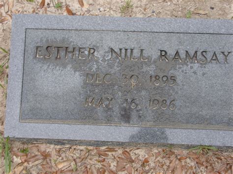 Esther Nill Ramsay 1895 1986 Memorial Find A Grave