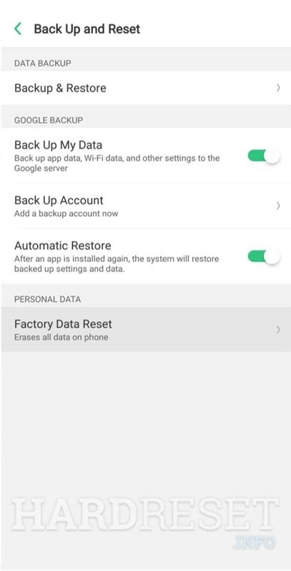 Reset Settings Oppo Rx Neo How To Hardreset Info