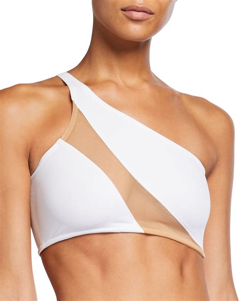 Norma Kamali Diana One Shoulder Bikini Top Neiman Marcus