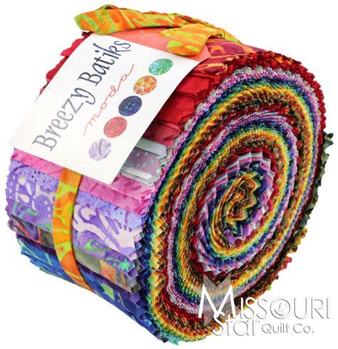 Breezy Batiks Jelly Roll - Moda Fabrics - Moda Fabrics — Missouri Star ...